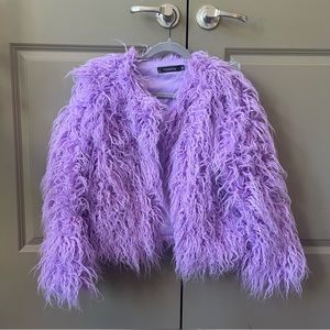 Purple Shaggy Jacket